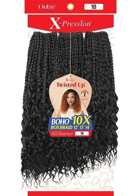 Outre X-Pression Twisted Up - Boho 10X Box Braid 12" 13" 14"