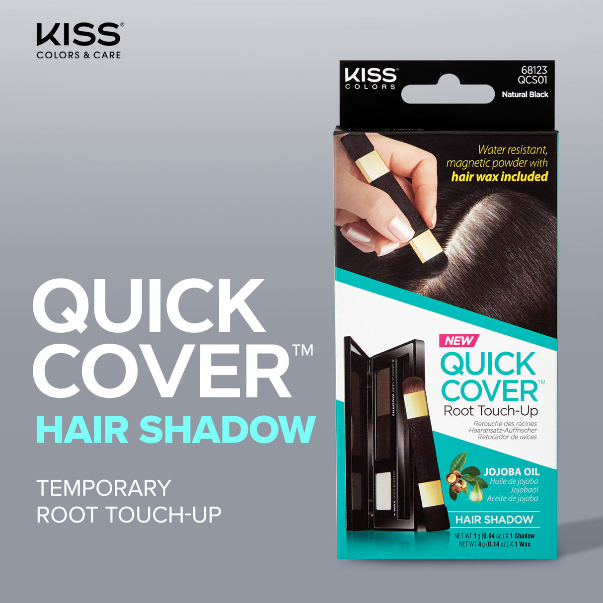 KISS Colors & Care Natural Black Quick Cover Shadow (QCS01)