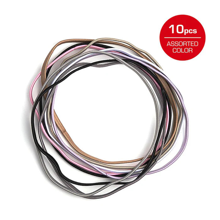 RED BY KISS 5mm Elastic Headband  10 Pack
