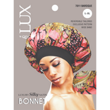 Qfitt Luxury Silky Satin Bonnet (L-XL) Pack of 3