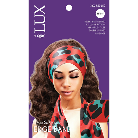 Qfitt Luxury Satin Reversible Edge Band Patterns Pack of 3