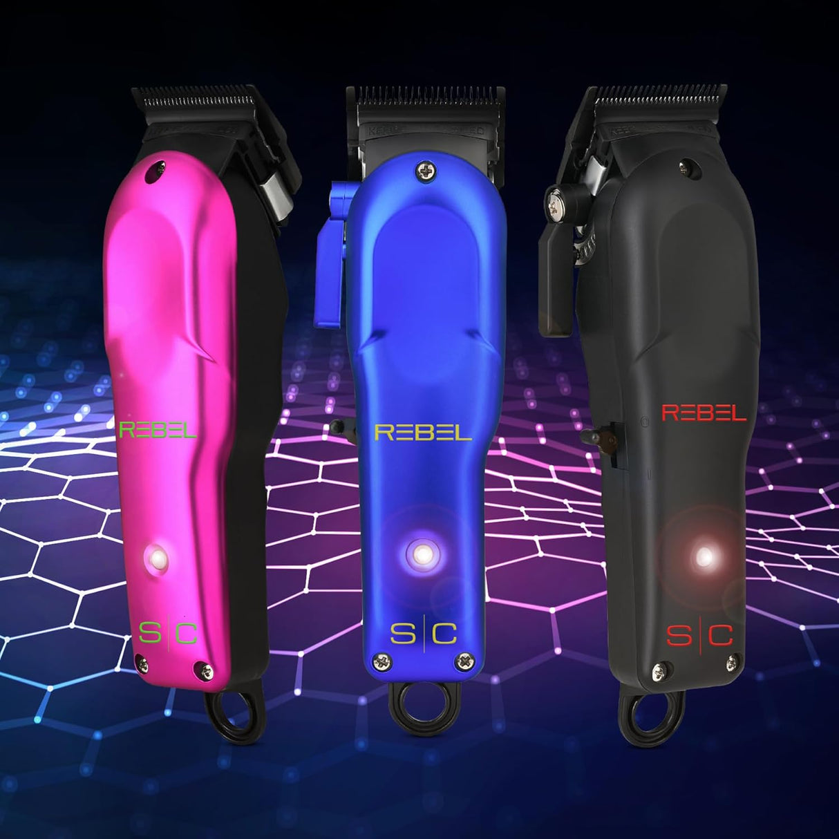 S|C Rebel Professional Super-Torque Modular Cordless Hair Clipper