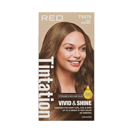 Red by Kiss Tintation Vivid & Shine Permanent Hair Dye – High Lift Formula 100% Gray Coverage