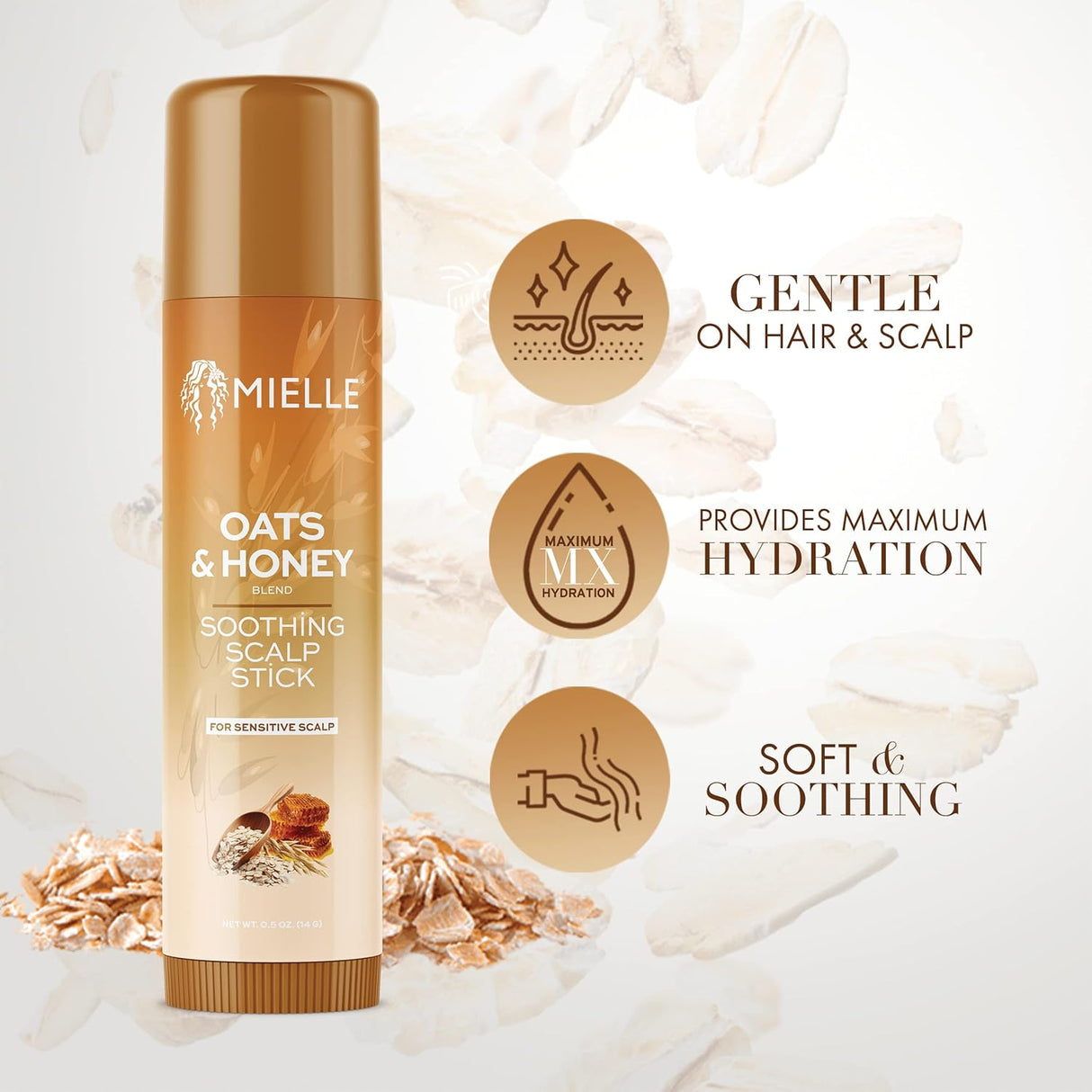 Mielle Organics Oats & Honey Soothing Scalp Stick 0.5 oz
