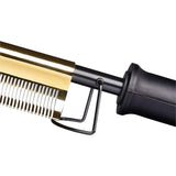 RED BY KISS Curved Teeth Hot Comb for Hair, Beard Straightening 450°F