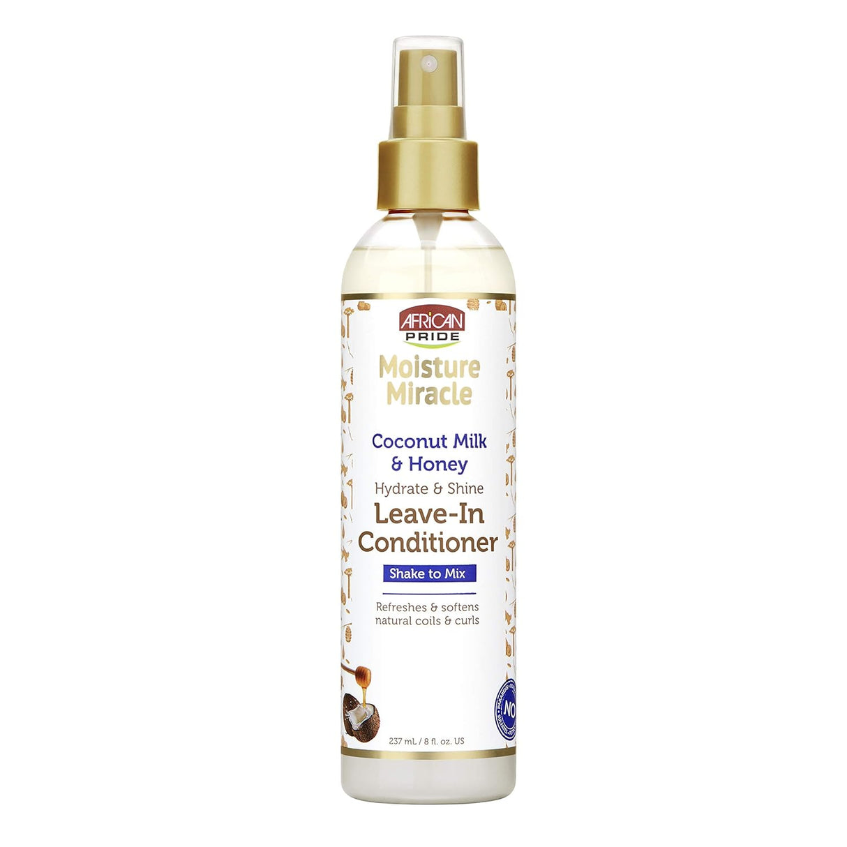 African Pride Moist Miracle Hydrates & Shine Leave-in Conditioner 8 oz