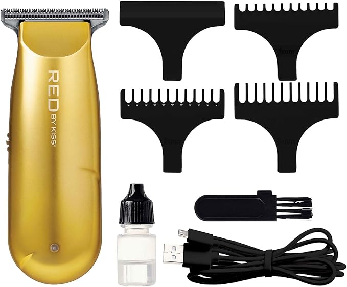Red by Kiss Mini Cordless Hair Clipper USB-C Rechargeable