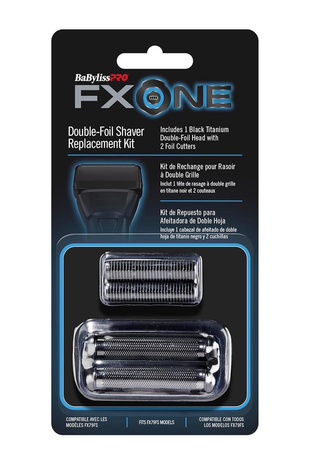 BaBylissPRO FXONE Black Double Foil Shaver Replacement Foil and Cutter