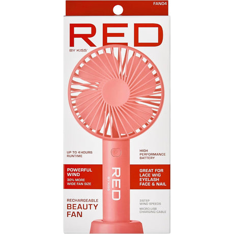 Red by Kiss Rechargeable Beauty Fan