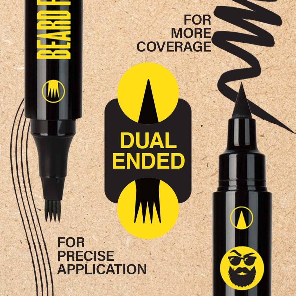 Absolute New York Dual Ended Black Beard Filler Pen (HCBP02)