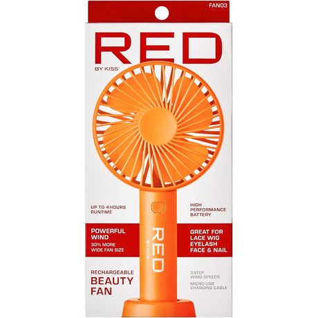 Red by Kiss Rechargeable Beauty Fan