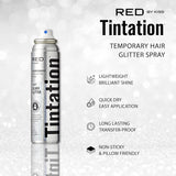 Tintation Glitter Spray – Long-Lasting Body & Hair Sparkle Red By Kiss