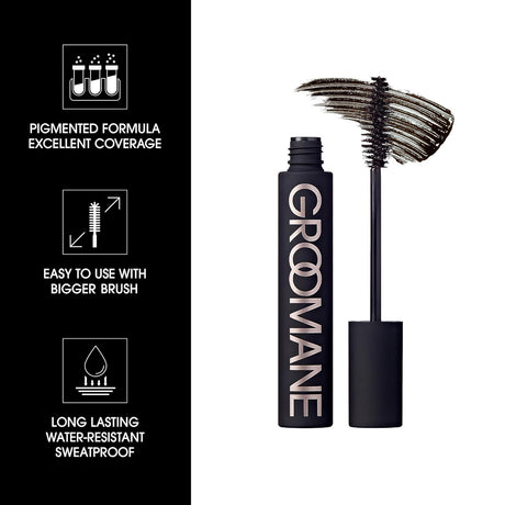 Red by Kiss Groomane Men Gray Coverage Touch-Up, Temporary Brush-On Hair Color for Beards, Sideburns Root & Brows