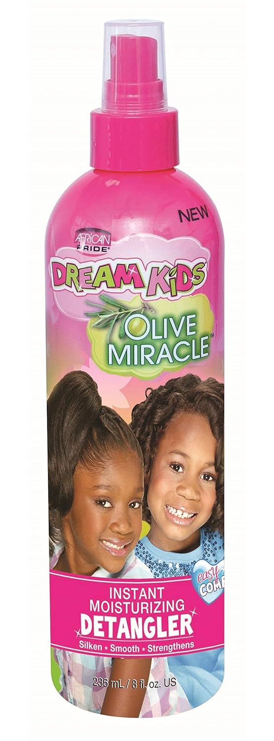 African Pride Dream Kids Olive Miracle Instant Moisturizing Detangler 8 oz