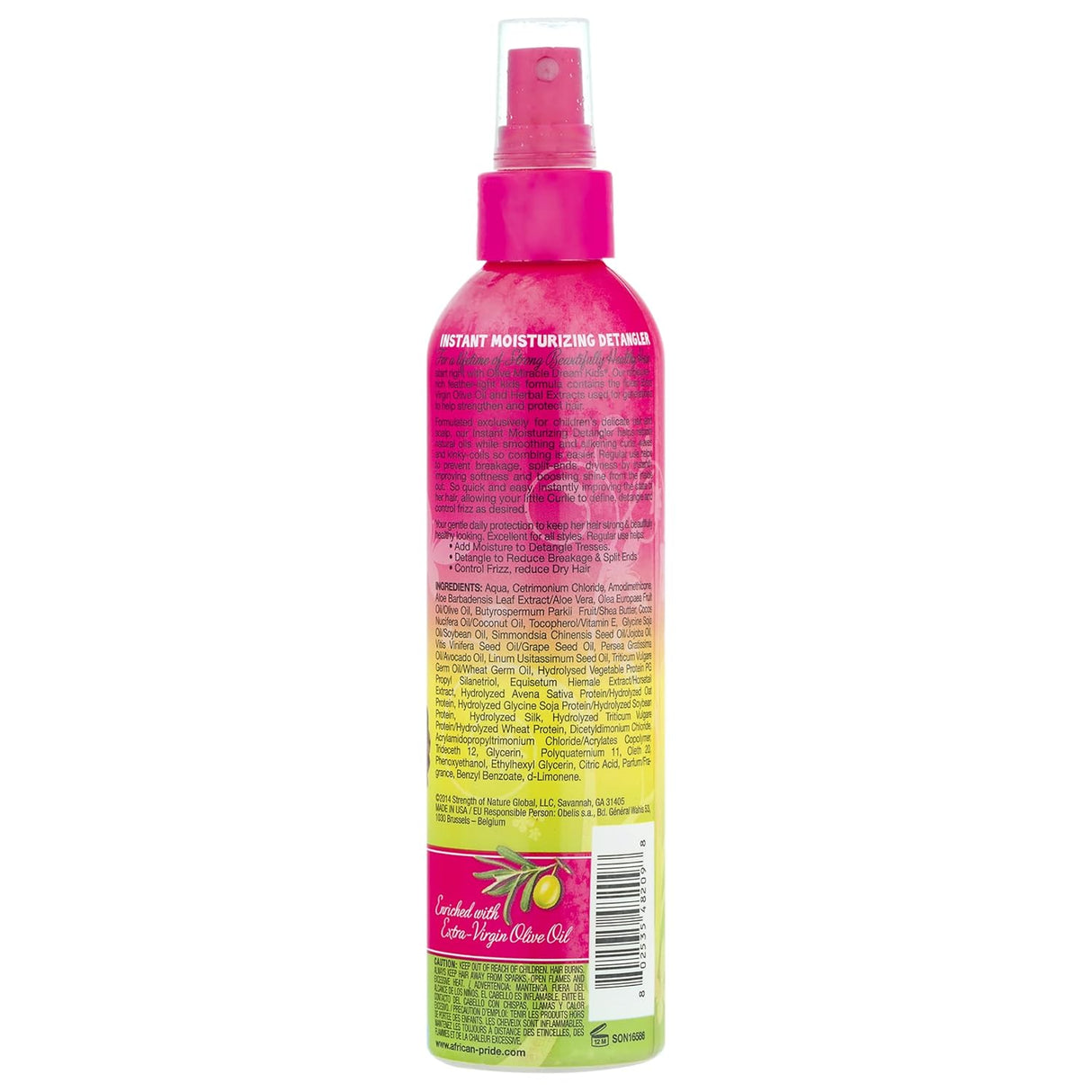 African Pride Dream Kids Olive Miracle Instant Moisturizing Detangler 8 oz