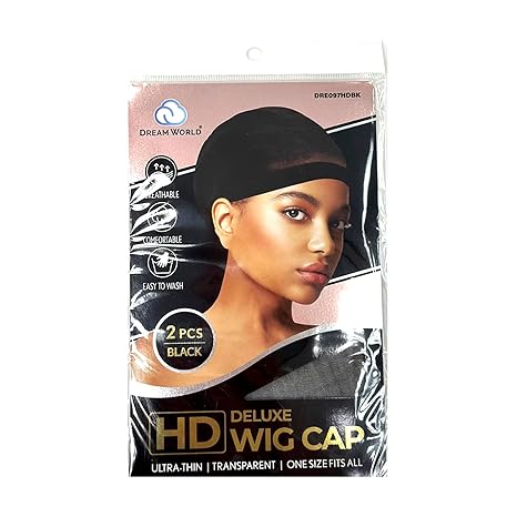 Dream World Deluxe HD Wig Cap 2 Pack