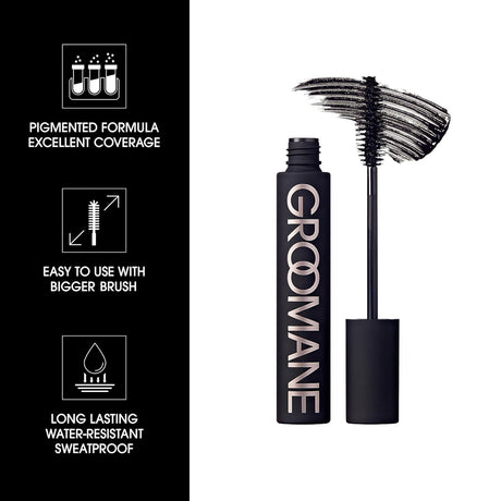 Red by Kiss Groomane Men Gray Coverage Touch-Up, Temporary Brush-On Hair Color for Beards, Sideburns Root & Brows