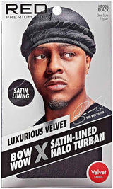 Red Bow Wow Premium Satin Mens Turban Headwear
