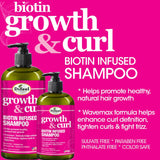 Difeel Growth & Curl Biotin Infused Shampoo 12 oz