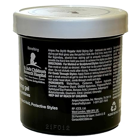 Ampro Pro Style Strengthening Hair Gel 6 oz