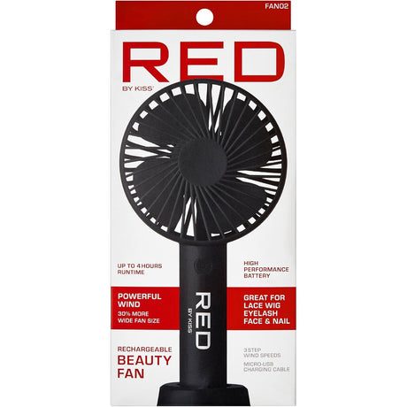 Red by Kiss Rechargeable Beauty Fan