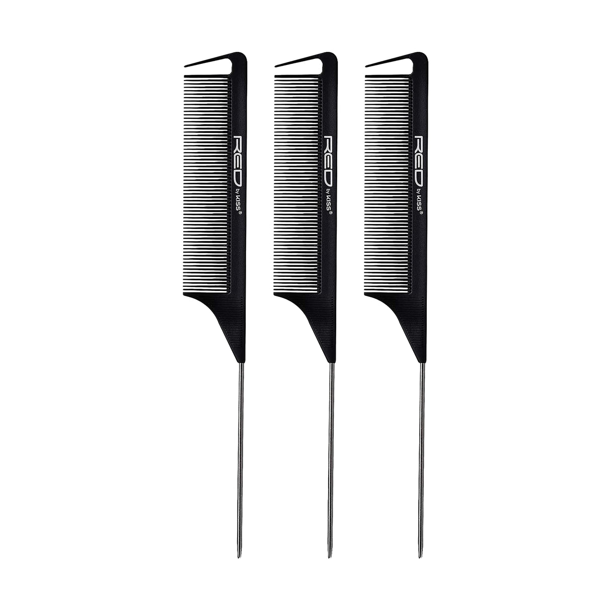 KISS Red Heat Resistant Parting Pin Tail Comb