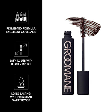 Red by Kiss Groomane Men Gray Coverage Touch-Up, Temporary Brush-On Hair Color for Beards, Sideburns Root & Brows