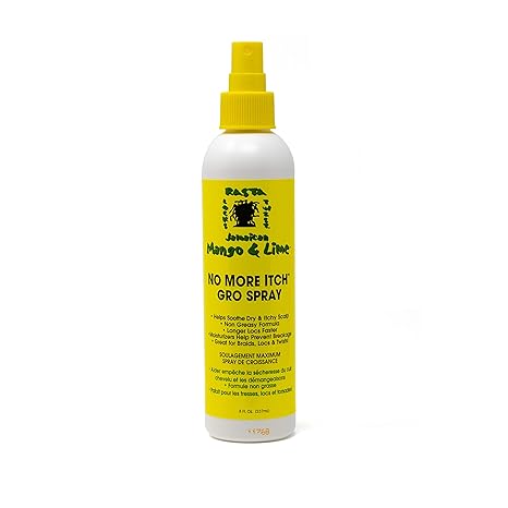 Jamaican Mango & Lime No More Itch Gro Spray Soothes Dry & Itchy Scalp 8oz