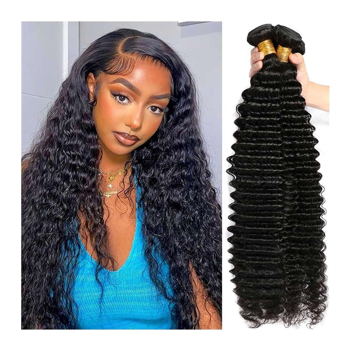 1St Class 100% Brazilian Virgin Hair 10A Deep Wave
