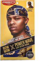 RED BY KISS Blue/Gold Power Wave Luxe Durag 40 inch Long Tails