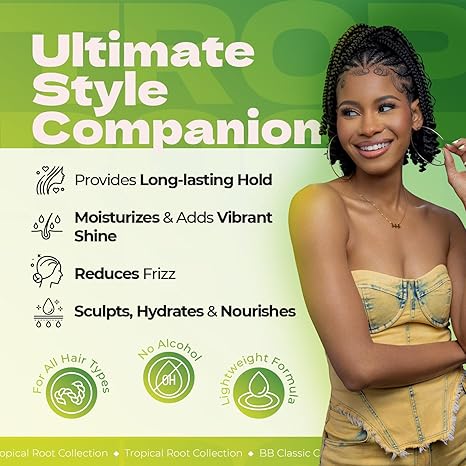 Bronner Bros Tropical Roots Sculpting Foam 8oz