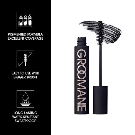 Red by Kiss Groomane Men Gray Coverage Touch-Up, Temporary Brush-On Hair Color for Beards, Sideburns Root & Brows