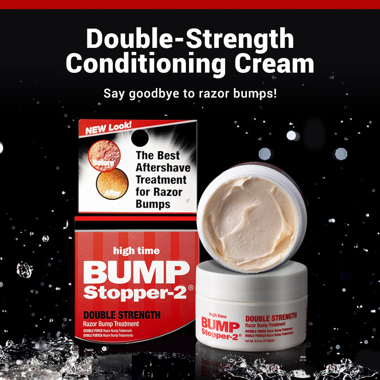 Bump Stopper 2 Double Strength Razor Bump Treatment, Formulated to Relieve Razor Burn 0.5 oz