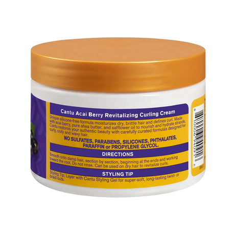 Cantu Revitalizing Curling Cream with Acai Berry and Shea Butter 12 oz