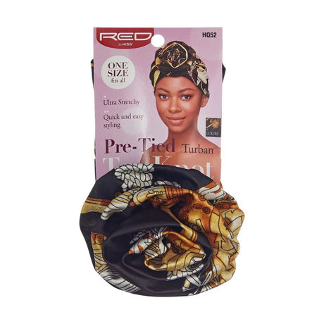 RED BY KISS Tied Turban