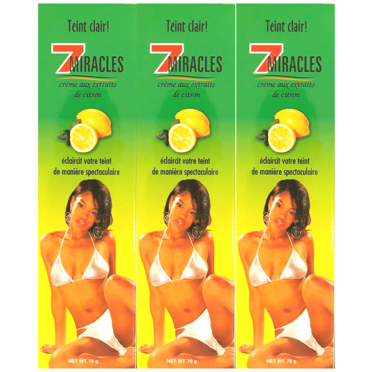 7 Miracles Creme Lemon 70G Skin Brightening Moisturizing Cream-1