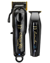 WAHL 5 Star Series Cordless Barber Combo Black Magic Clip and Detailer Trimmer - Full Size