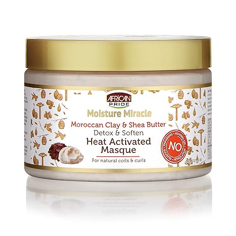 African Pride Moisture Miracle Moroccan Clay & Shea Butter Masque 12oz