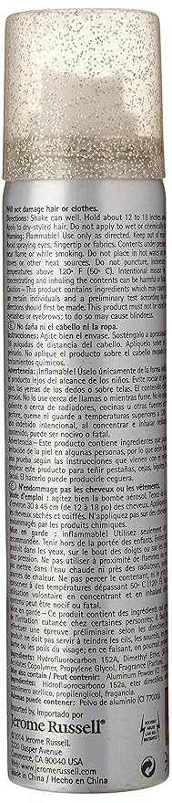 Jerome Russell Silver Hair and Body Glitter Spray 2.2Oz