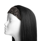 RED BY KISS Black Mesh Headband