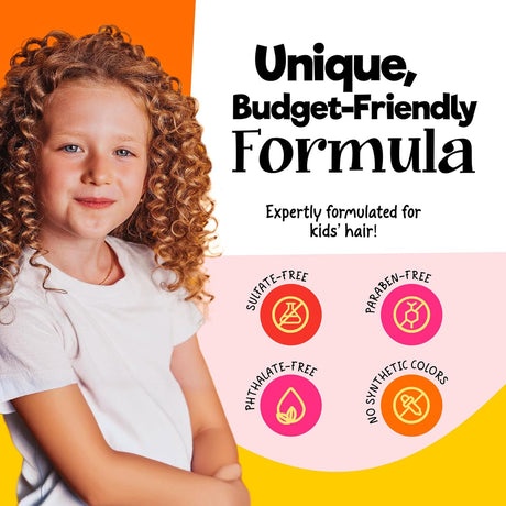 CurlyKids Honey Wash Condish 2-in-1 Hydrating Shampoo & Conditioner for Kids 8 oz