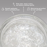 Tintation Glitter Body and Hair Gel – Long Lasting Sparkle, Quick Drying, Waterproof for Events, Parties, Festival Rave, Prom, & Cheerleaders