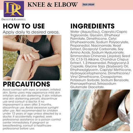 Skin care Knee and Elbow Fade Cream 4 oz