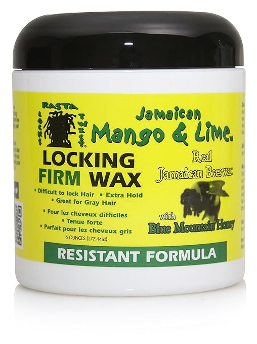 Jamaican Mango and Lime Locking Firm Hair Wax 6Oz