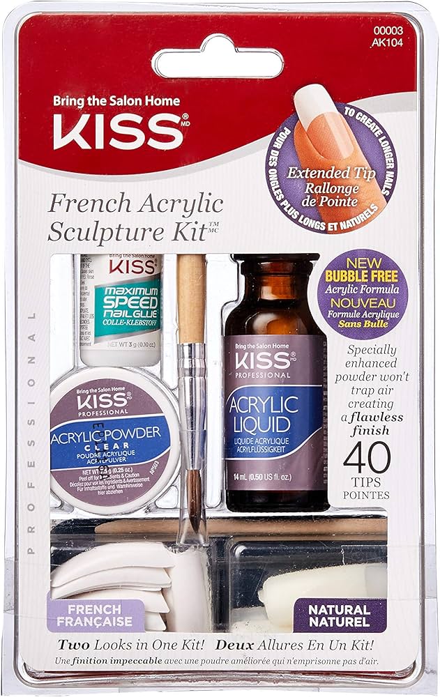 Kiss French Acrylic Sculpture Kit AK104