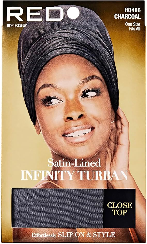 RED BY KISS SATIN LINED INFINITY TURBAN