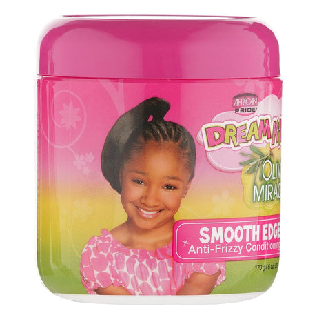 African Pride Dream Kids Olive Miracle Smooth Edges Anti-Frizzy Conditioning Gel 6 oz
