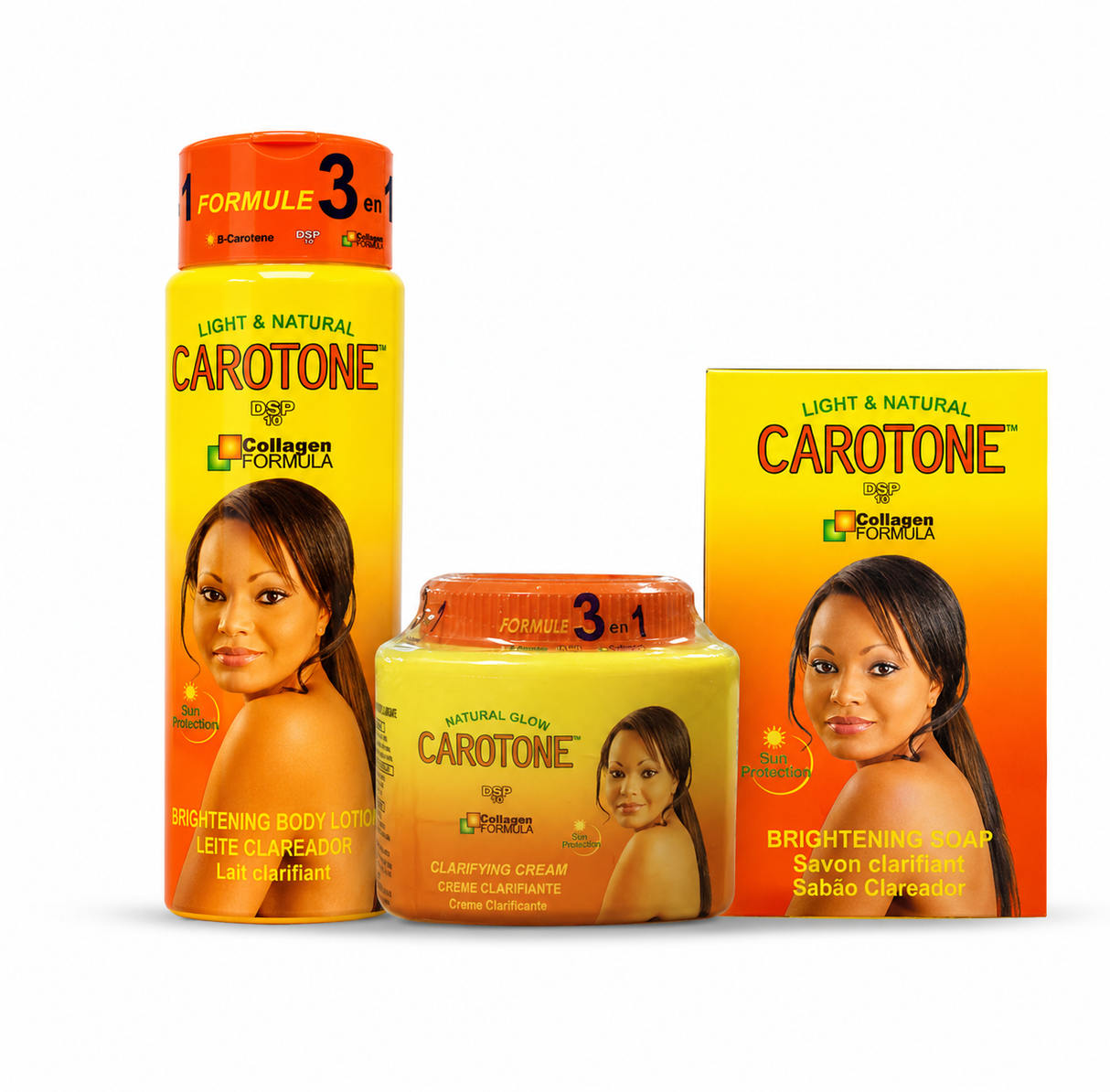 Carotone Skin Care Kit Lotion, Cream & Soap