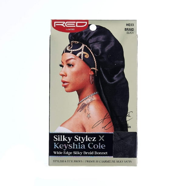 Red Keyshia Wide Edge Silky Bonnets