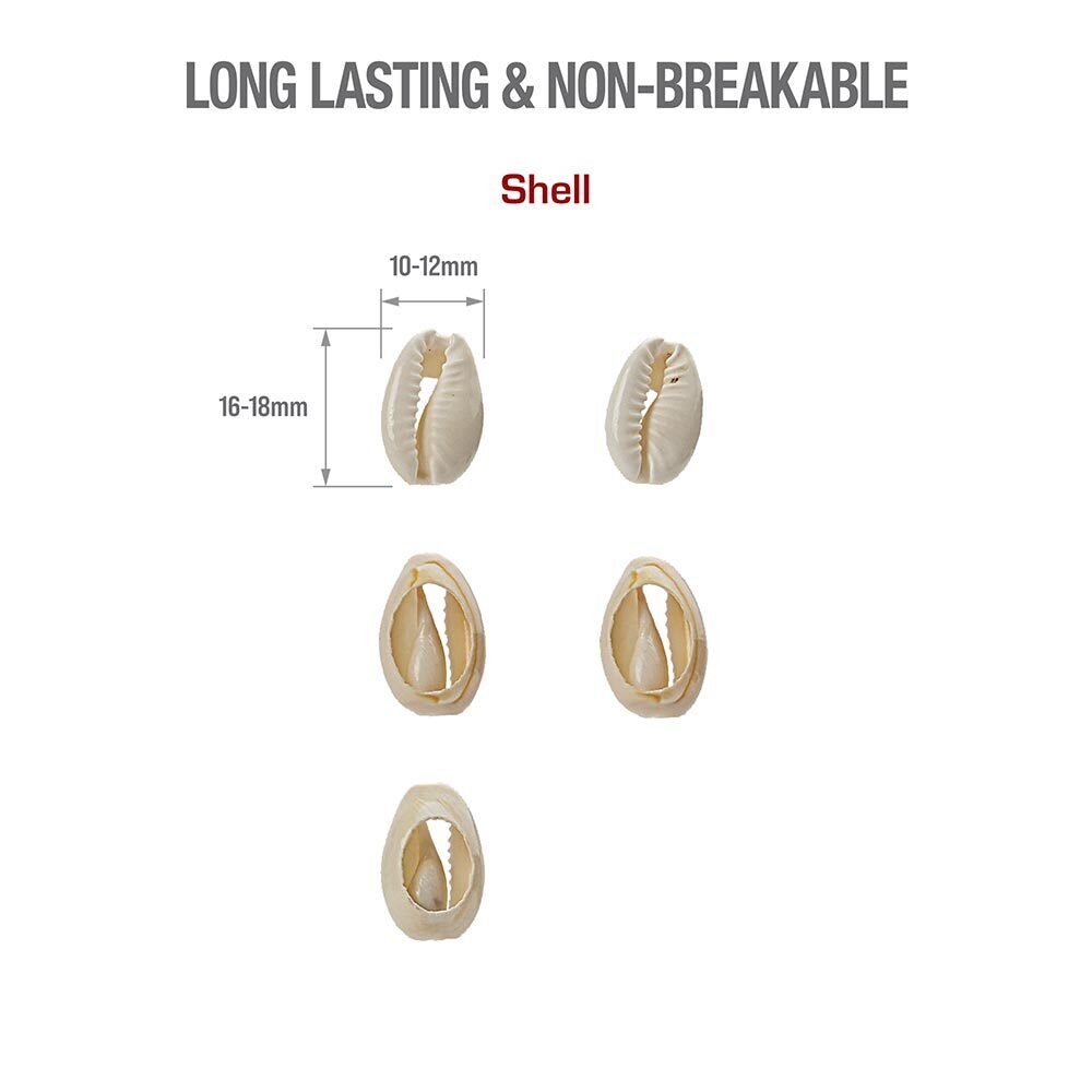 RED BY KISS Natural Shell Hair Beads  15 Pack